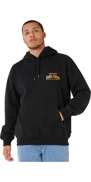 2025 Rip Curl Mens Eddie Would Go Poster Hoodie 0ADMFL - Black
